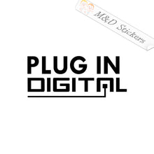 Plug In Digital Video Game Company Logo (4.5" - 30") Vinyl Decal in Different colors & size for Cars/Bikes/Windows