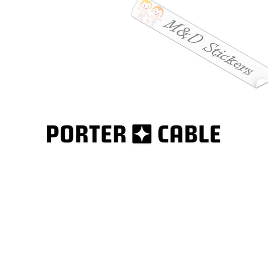 Porter-Cable tools Logo (4.5" - 30") Vinyl Decal in Different colors & size for Cars/Bikes/Windows