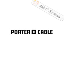 Porter-Cable tools Logo (4.5" - 30") Vinyl Decal in Different colors & size for Cars/Bikes/Windows