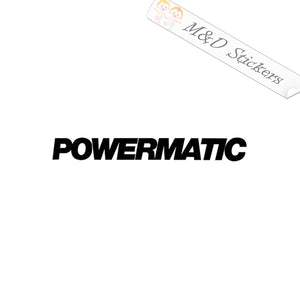 Powermatic tools Logo (4.5" - 30") Vinyl Decal in Different colors & size for Cars/Bikes/Windows