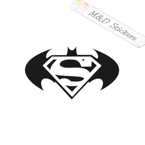 2x Batman Superman Vinyl Decal Sticker Different colors & size for Cars/Bikes/Windows