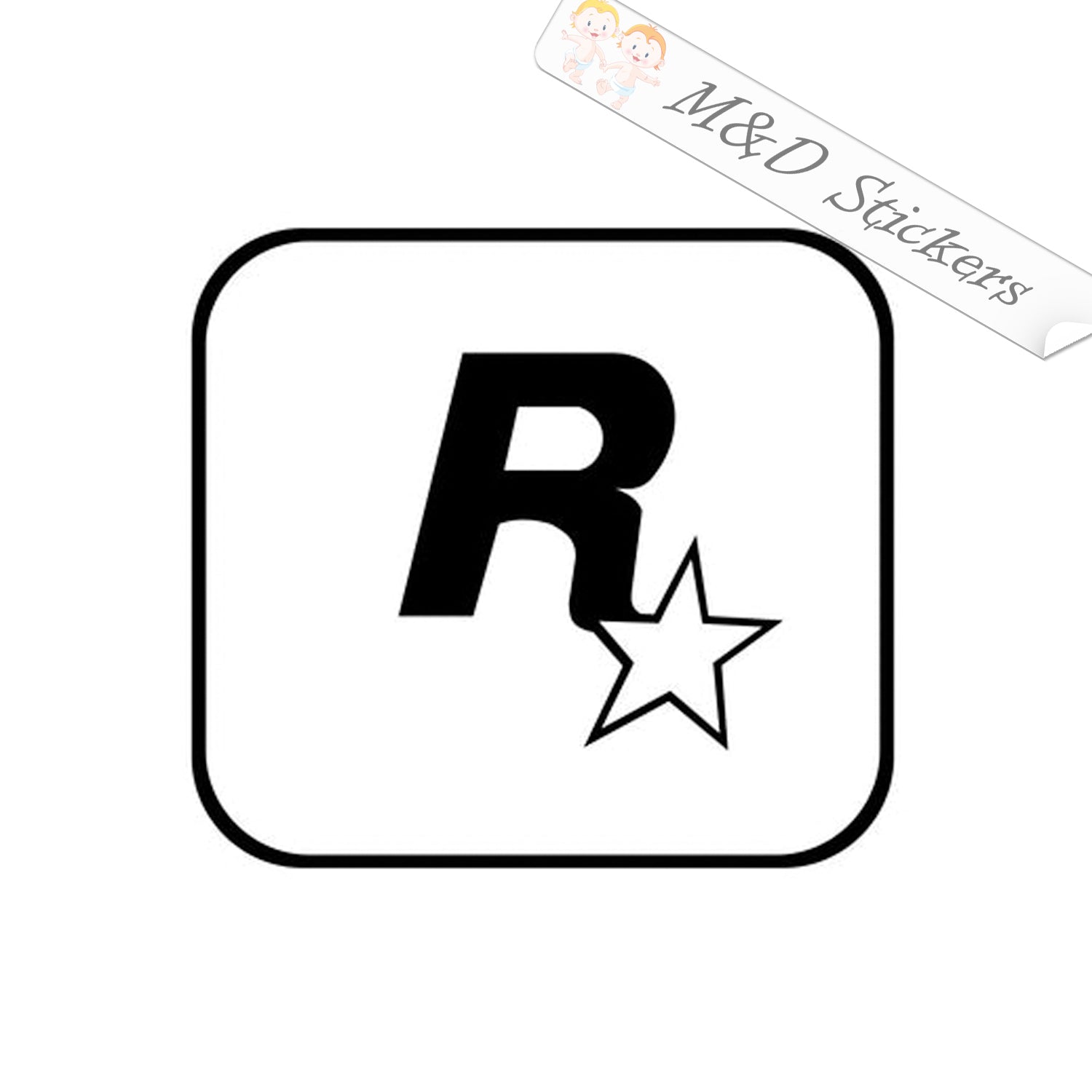 Rockstar Games Video Game Company Logo (4.5 - 30) Vinyl Decal in Dif – M&D  Stickers, rockstar games video 