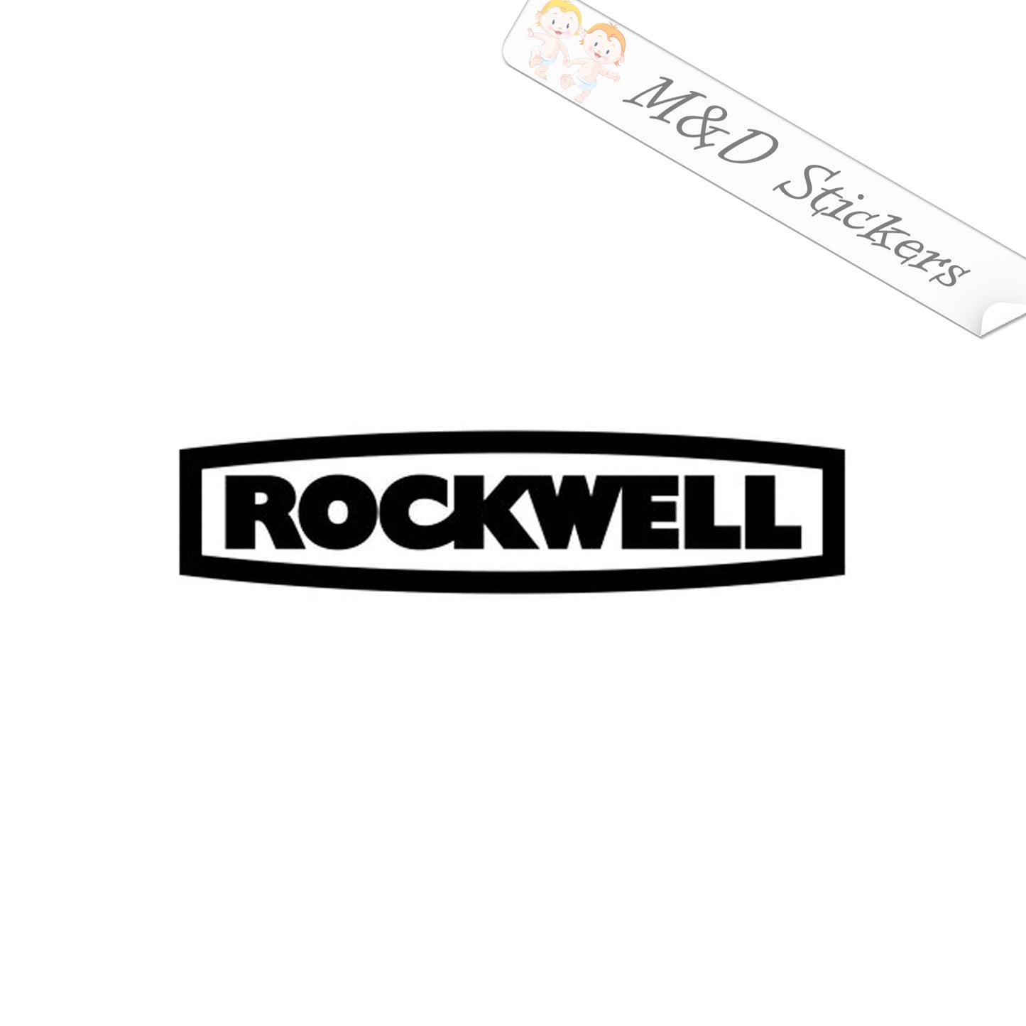 Rockwell tools Logo (4.5" - 30") Vinyl Decal in Different colors & size for Cars/Bikes/Windows