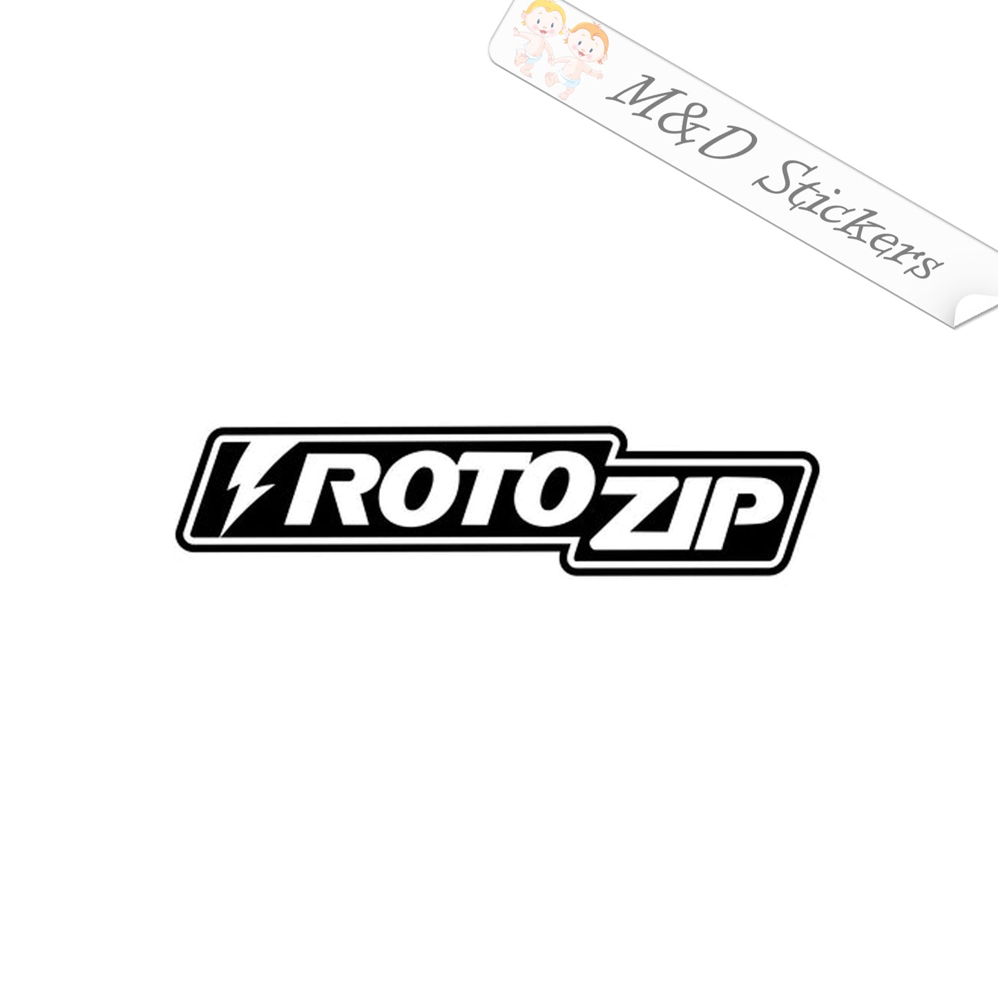 RotoZip tools Logo (4.5" - 30") Vinyl Decal in Different colors & size for Cars/Bikes/Windows