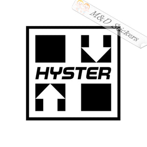 Hyster Construction Logo (4.5" - 30") Vinyl Decal in Different colors & size for Cars/Bikes/Windows