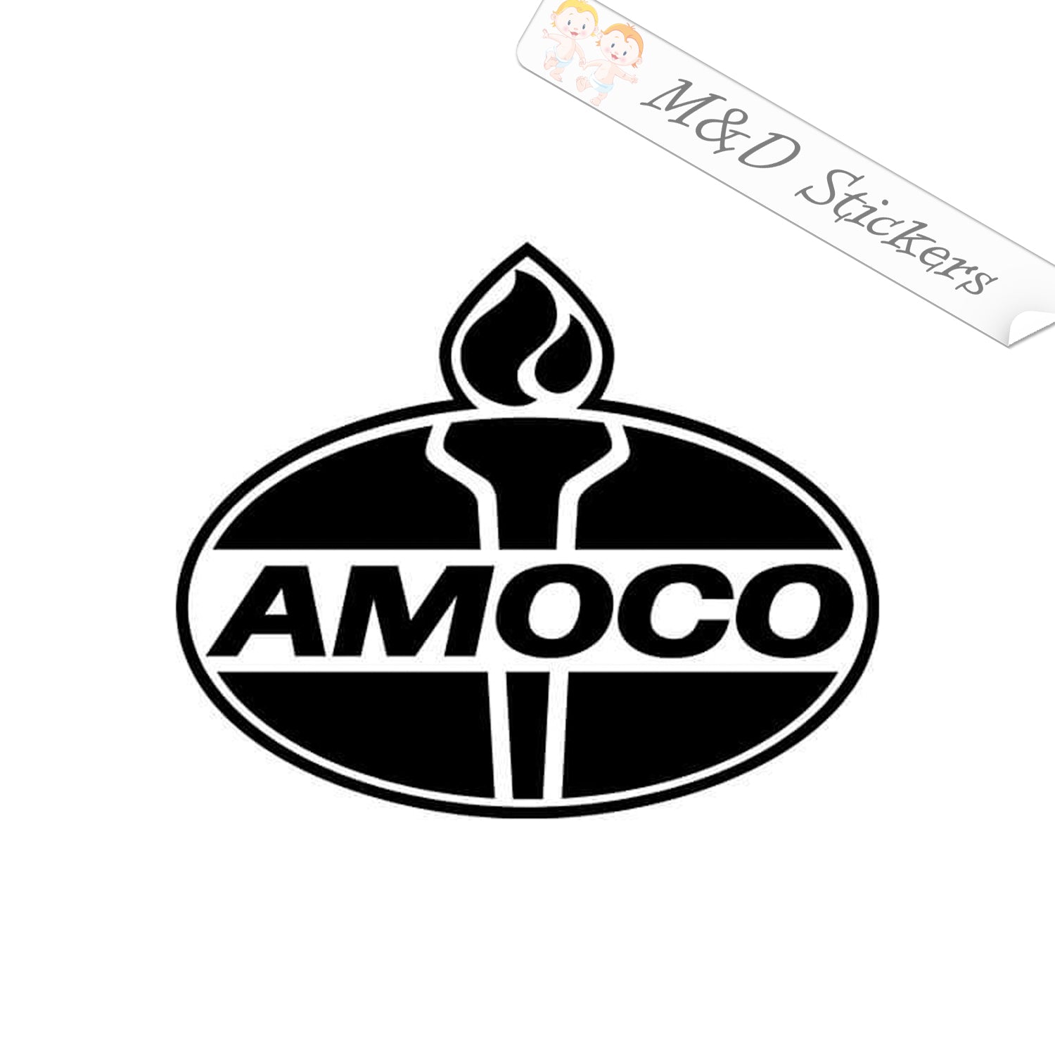 Ammaco Sticker Amoco Logo (4.5