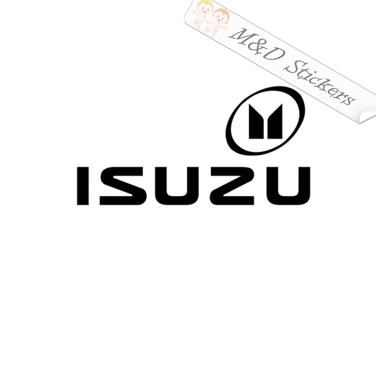Isuzu Cars Logo (4.5" - 30") Vinyl Decal in Different colors & size for Cars/Bikes/Windows