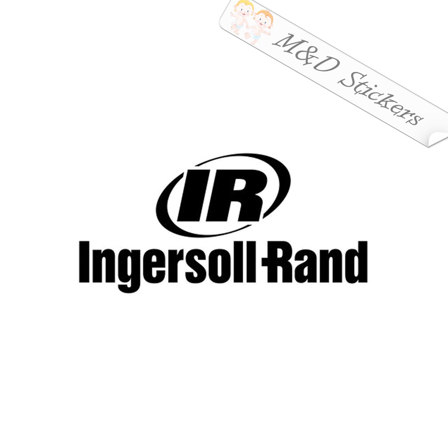 Ingersoll-Rand Logo (4.5" - 30") Vinyl Decal in Different colors & size for Cars/Bikes/Windows