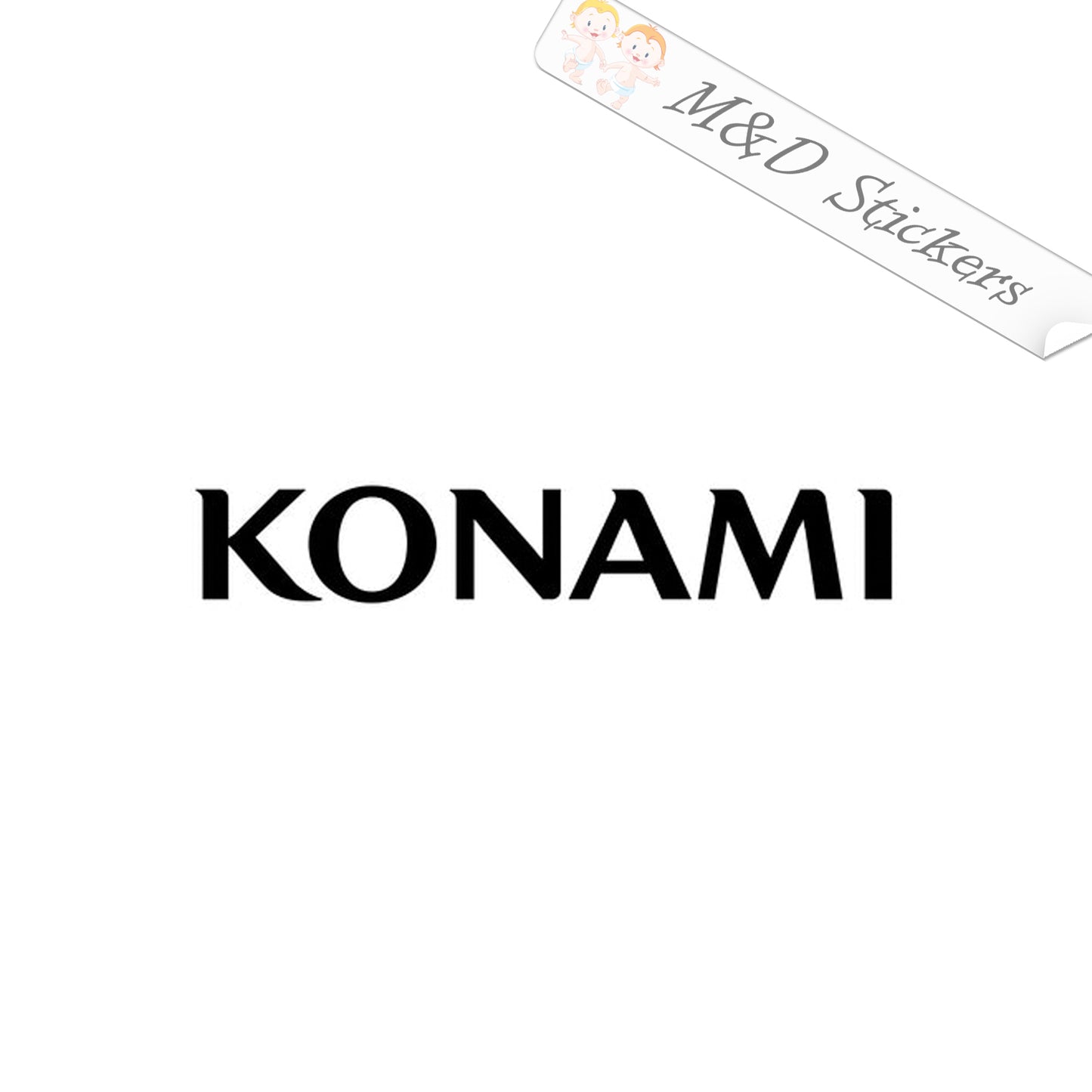 Konami Video Game Company Logo (4.5" - 30") Vinyl Decal in Different colors & size for Cars/Bikes/Windows