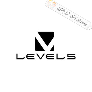 Level-5 Video Game Company Logo (4.5" - 30") Vinyl Decal in Different colors & size for Cars/Bikes/Windows