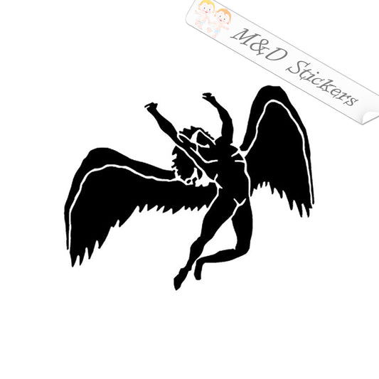 2x Led Zeppelin band Logo Vinyl Decal Sticker Different colors & size for Cars/Bike