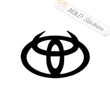 2x Toyota devil Logo Vinyl Decal Sticker Different colors & size for Cars/Bikes/Windows