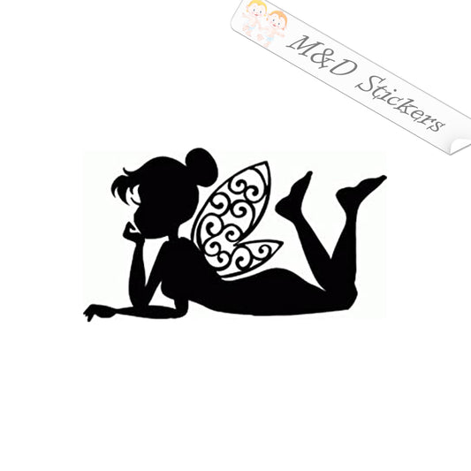2x Fairy Vinyl Decal Sticker Different colors & size for Cars/Bikes/Windows
