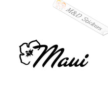2x Maui Hawaiian island Decal Sticker Different colors & size for Cars/Bikes/Windows