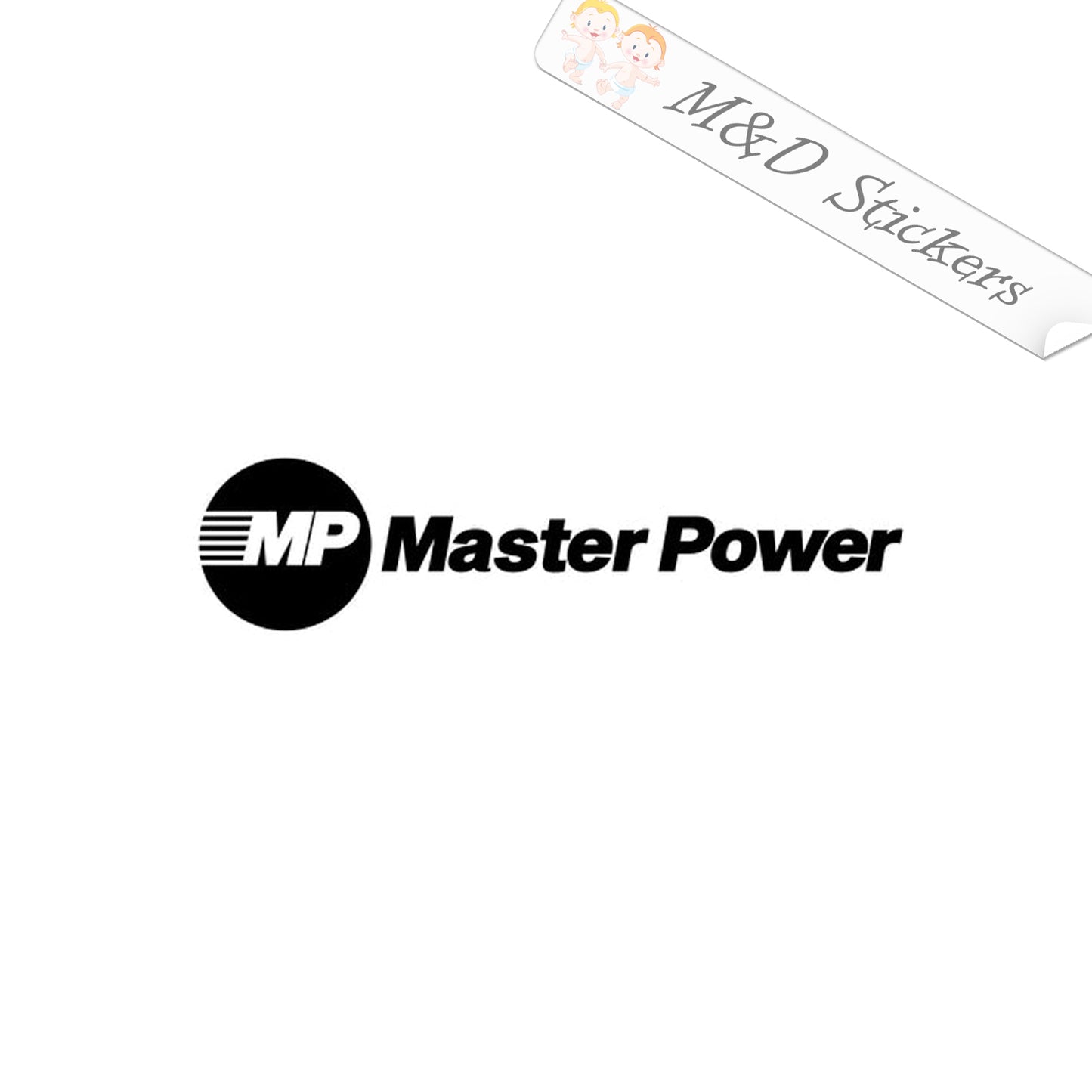 Master Power Tools Logo (4.5" - 30") Vinyl Decal in Different colors & size for Cars/Bikes/Windows