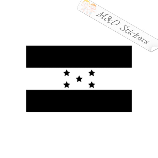 Honduras Stars Flag (4.5" - 30") Decal in Different colors & size for Cars/Bikes/Windows