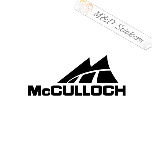 McCulloch tools Logo (4.5" - 30") Vinyl Decal in Different colors & size for Cars/Bikes/Windows