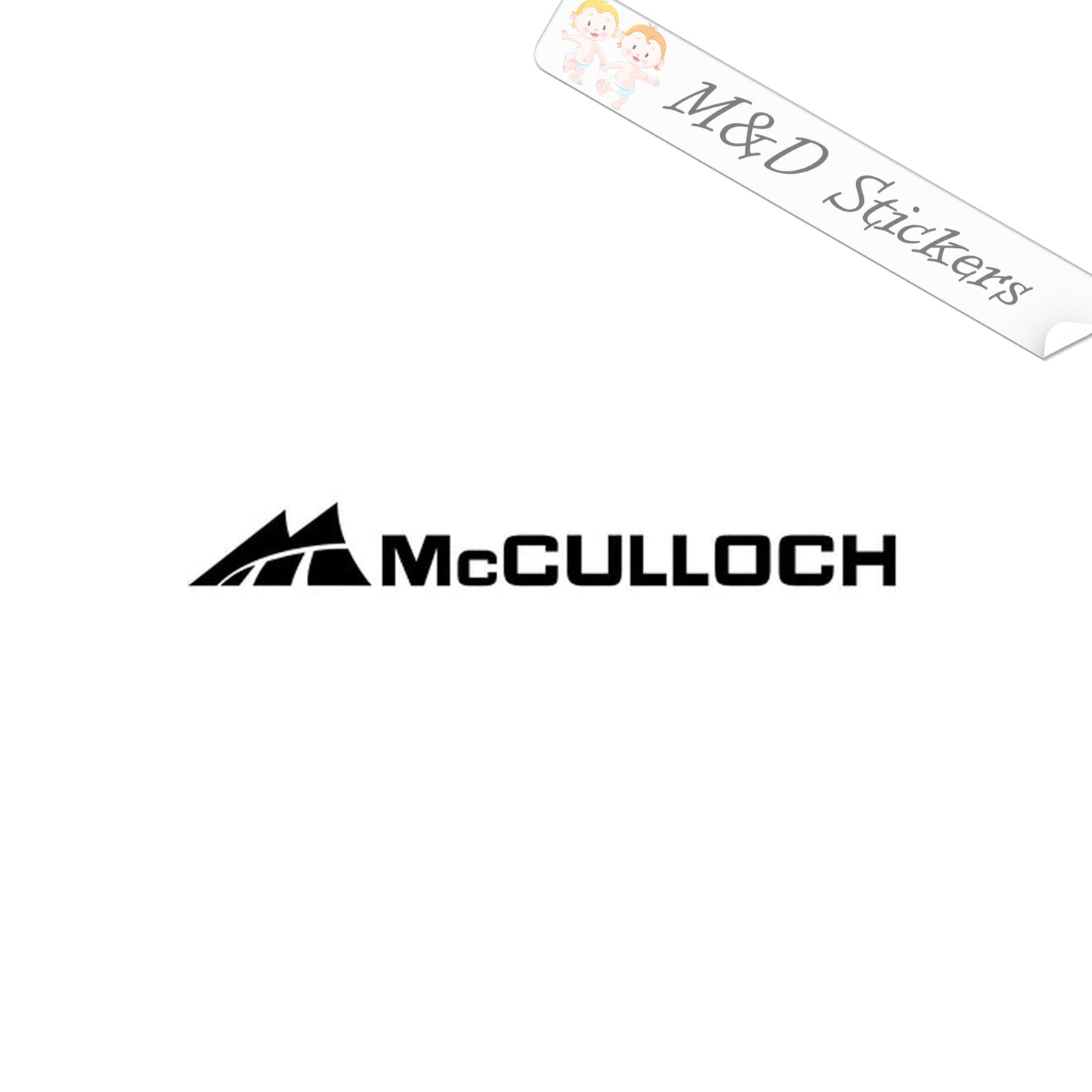 McCulloch tools Logo (4.5" - 30") Vinyl Decal in Different colors & size for Cars/Bikes/Windows