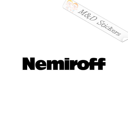 Nemiroff Vodka Logo (4.5" - 30") Vinyl Decal in Different colors & size for Cars/Bikes/Windows