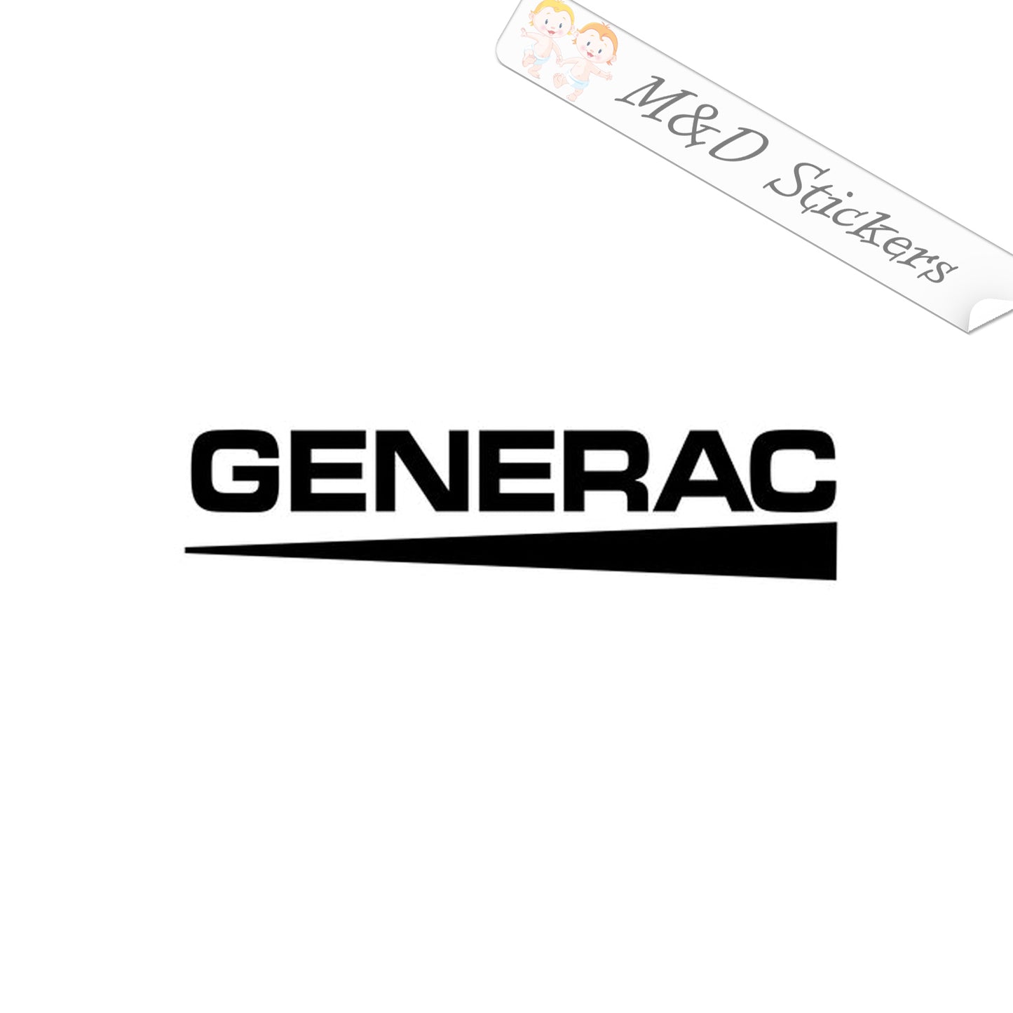 Generac tools Logo (4.5" - 30") Vinyl Decal in Different colors & size for Cars/Bikes/Windows