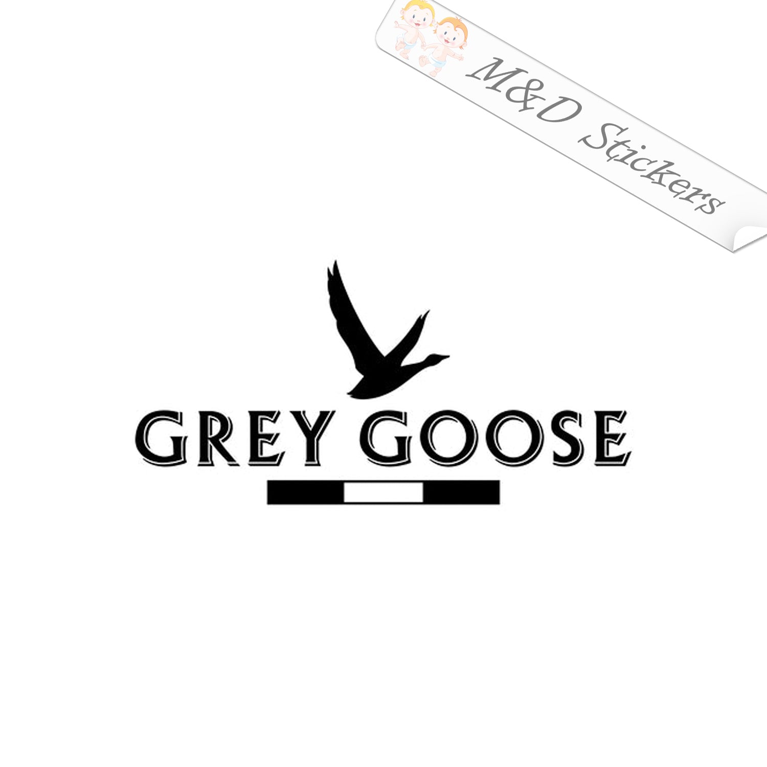 Grey Goose Vodka Logo Embroidery Design, Grey Goose Vodka Embroidery DST  File