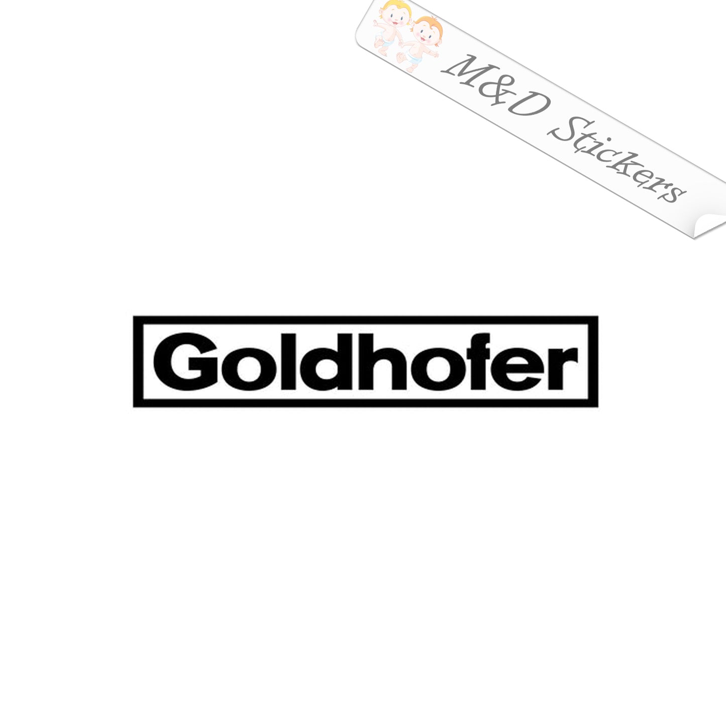 Goldhofer Trailers Logo (4.5" - 30") Vinyl Decal in Different colors & size for Cars/Bikes/Windows