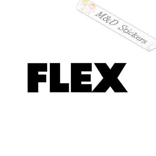 Flex tools Logo (4.5" - 30") Vinyl Decal in Different colors & size for Cars/Bikes/Windows