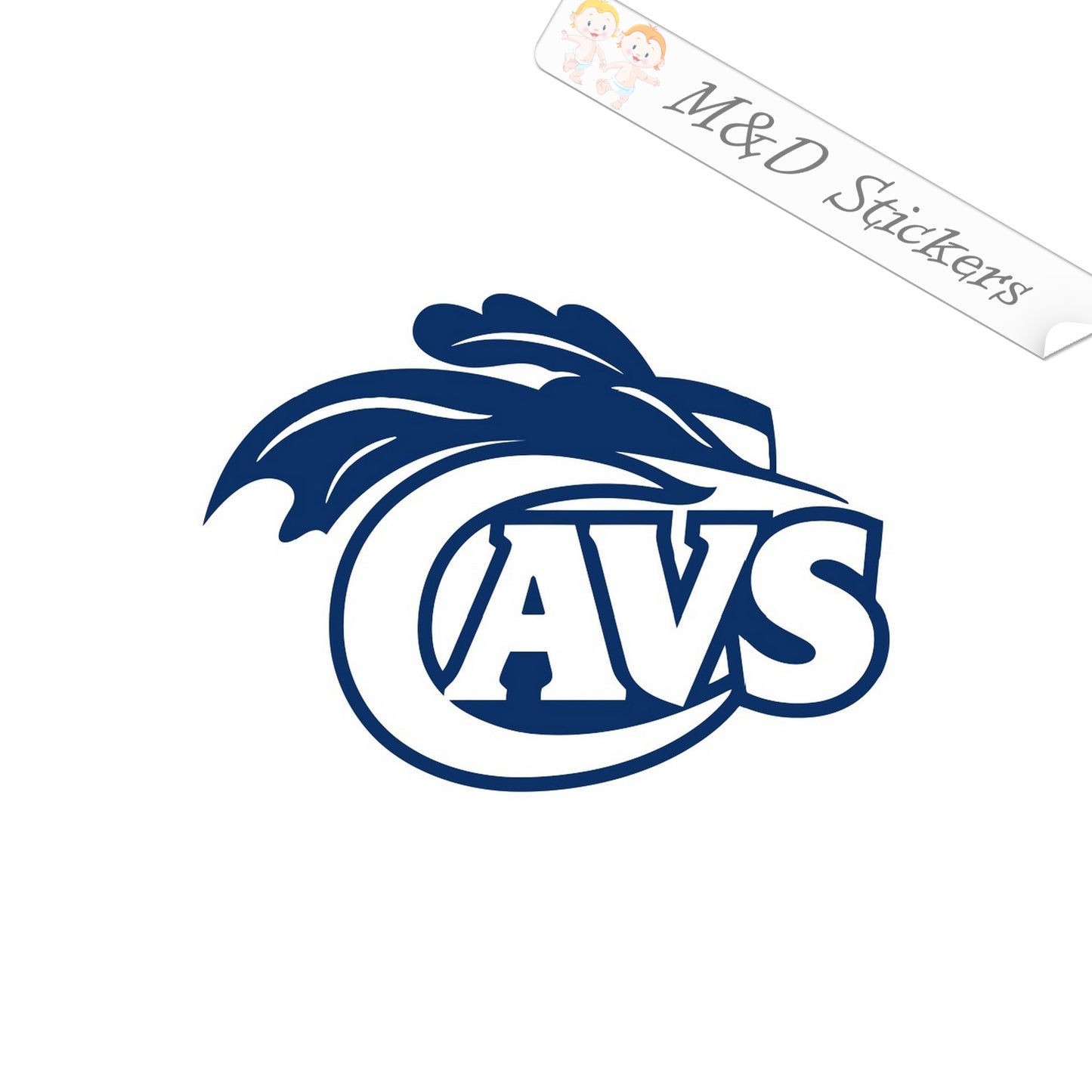 2x Virginia Cavaliers UVA Logo Vinyl Decal Sticker Different colors & size for Cars/Bikes/Windows