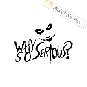 Why So serious Joker (4.5" - 30") Vinyl Decal in Different colors & size for Cars/Bikes/Windows