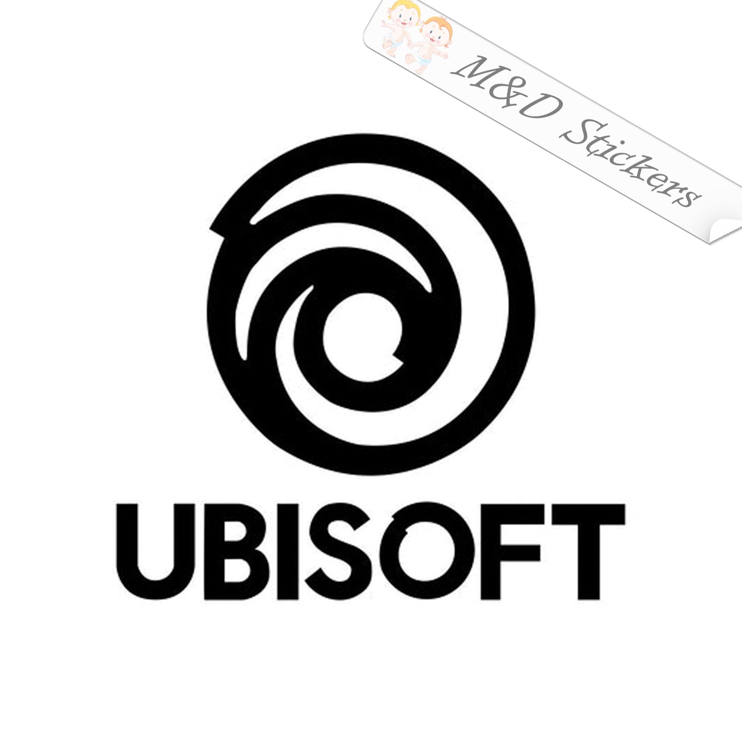Ubisoft Video Game Company Logo (4.5" - 30") Vinyl Decal in Different colors & size for Cars/Bikes/Windows