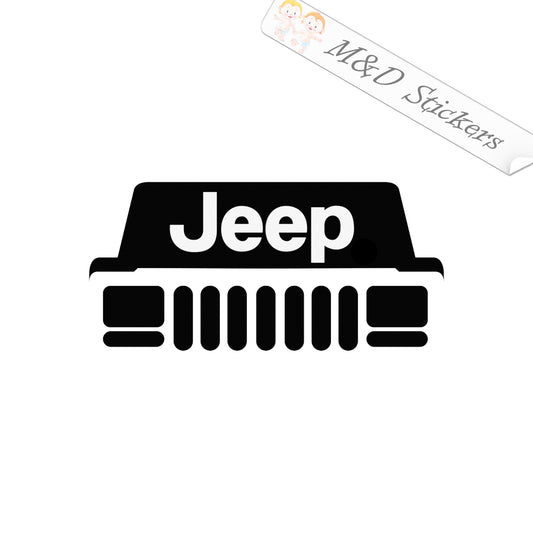 2x Jeep Vinyl Decal Sticker Different colors & size for Cars/Bikes/Windows