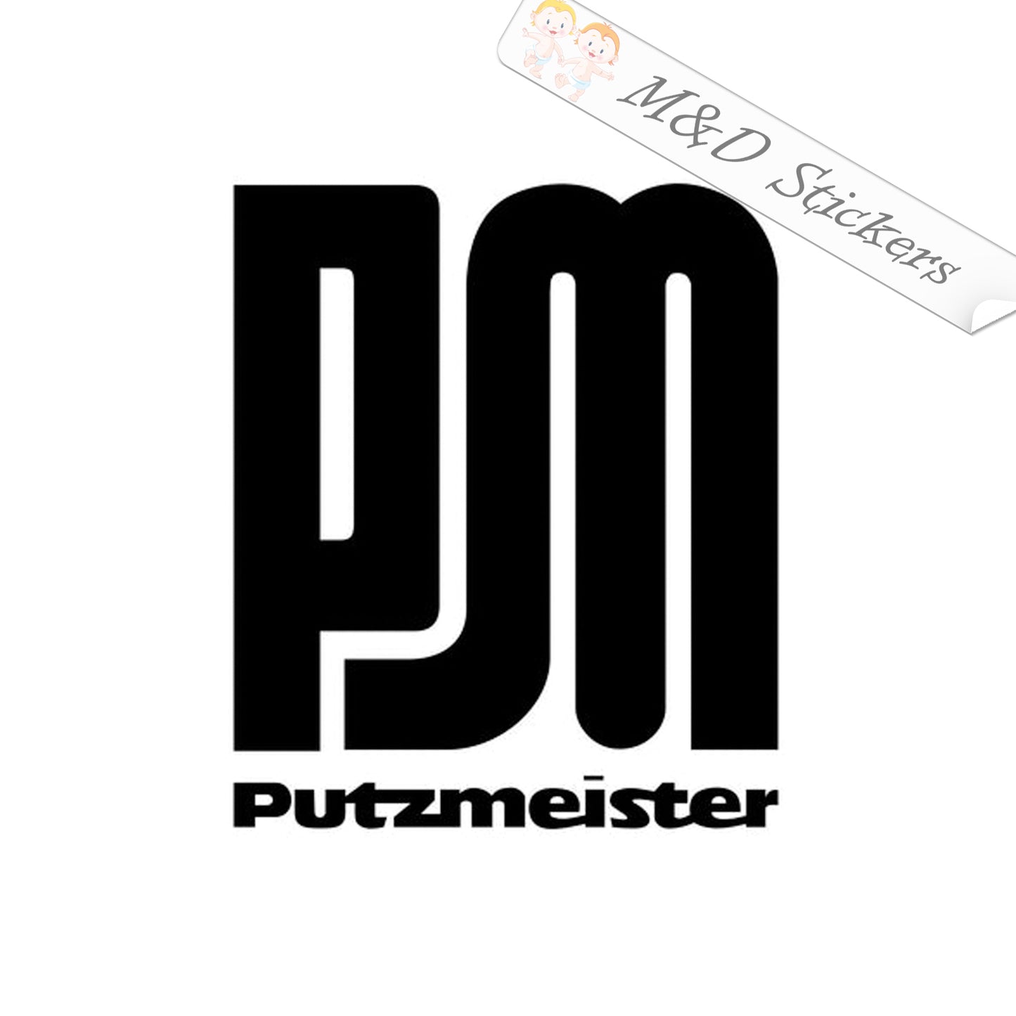 Putzmeister Logo (4.5" - 30") Vinyl Decal in Different colors & size for Cars/Bikes/Windows