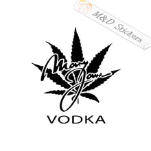 Mary Jane Hemp Vodka Logo (4.5" - 30") Vinyl Decal in Different colors & size for Cars/Bikes/Windows