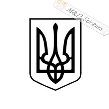 Ukrainian Trident Tryzub Coat of Arms (4.5" - 30") Decal in Different colors & size for Cars/Bikes/Windows