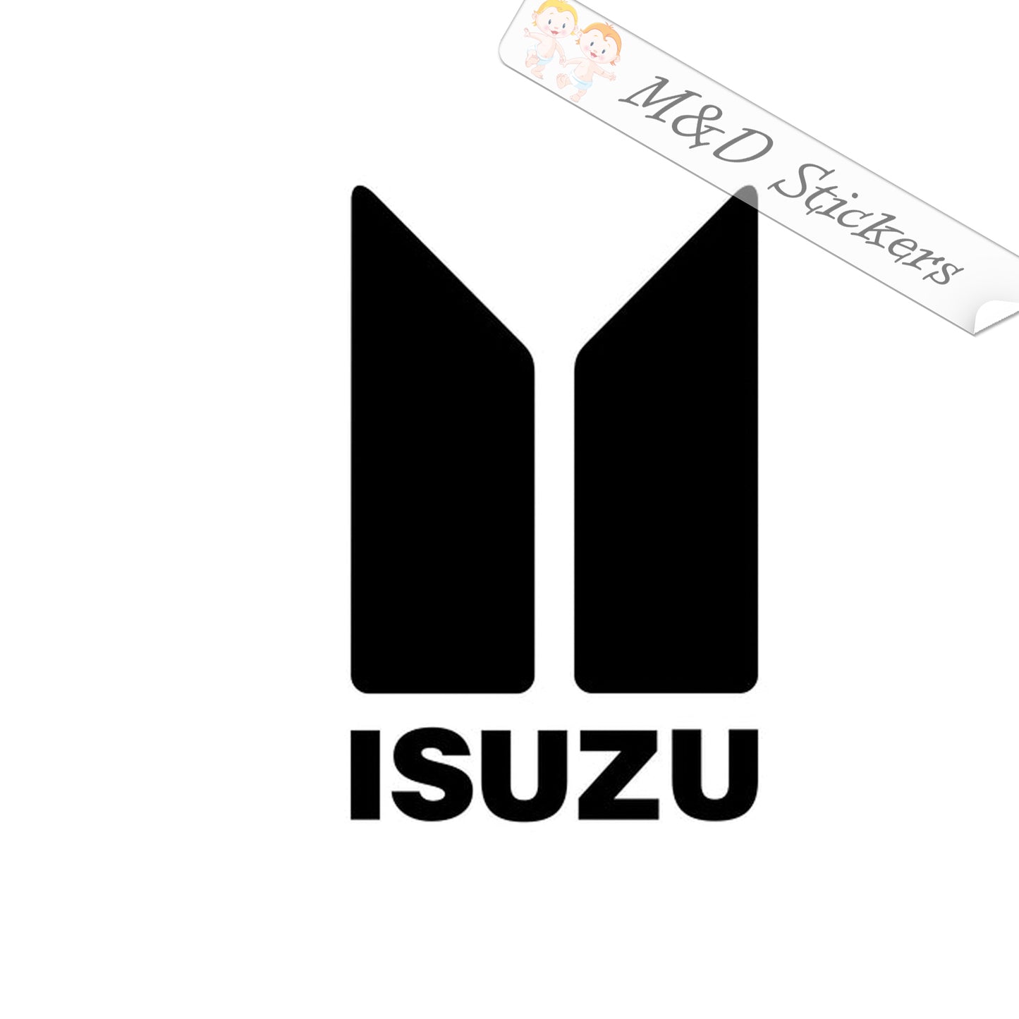 Isuzu Cars Logo (4.5" - 30") Vinyl Decal in Different colors & size for Cars/Bikes/Windows