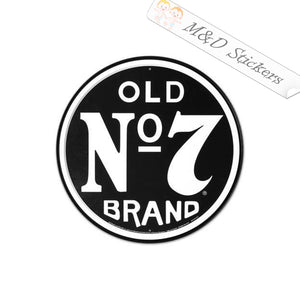Jack Daniels Old No 7 brand Logo (4.5" - 30") Vinyl Decal in Different colors & size for Cars/Bikes/Windows