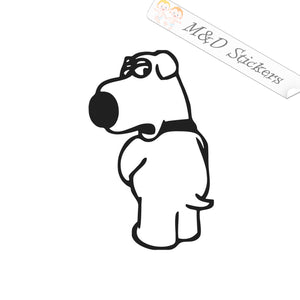 Family Guy Brian Peeing (4.5" - 30") Vinyl Decal in Different colors & size for Cars/Bikes/Windows