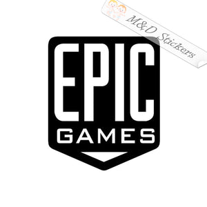 Epic Games Video Game Company Logo (4.5" - 30") Vinyl Decal in Different colors & size for Cars/Bikes/Windows