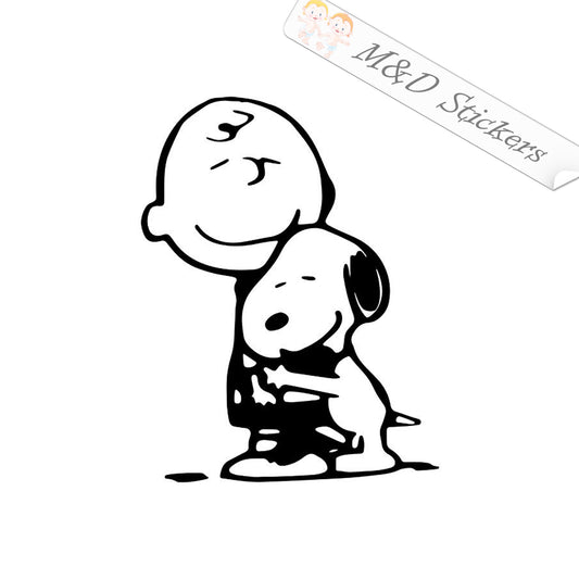 Charlie Brown & Snoopy (4.5" - 30") Vinyl Decal in Different colors & size for Cars/Bikes/Windows