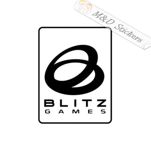 Blitz Games Video Game Company Logo (4.5" - 30") Vinyl Decal in Different colors & size for Cars/Bikes/Windows