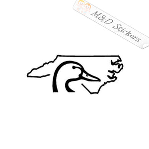 Duck head North Carolina (4.5" - 30") Vinyl Decal in Different colors & size for Cars/Bikes/Windows