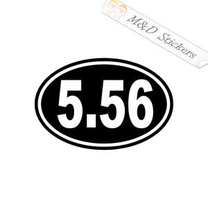 Oval 5.56 mm NATO ammo (4.5" - 30") Vinyl Decal in Different colors & size for Cars/Bikes/Windows