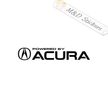 Powered by Acura (4.5" - 30") Vinyl Decal in Different colors & size for Cars/Bikes/Windows