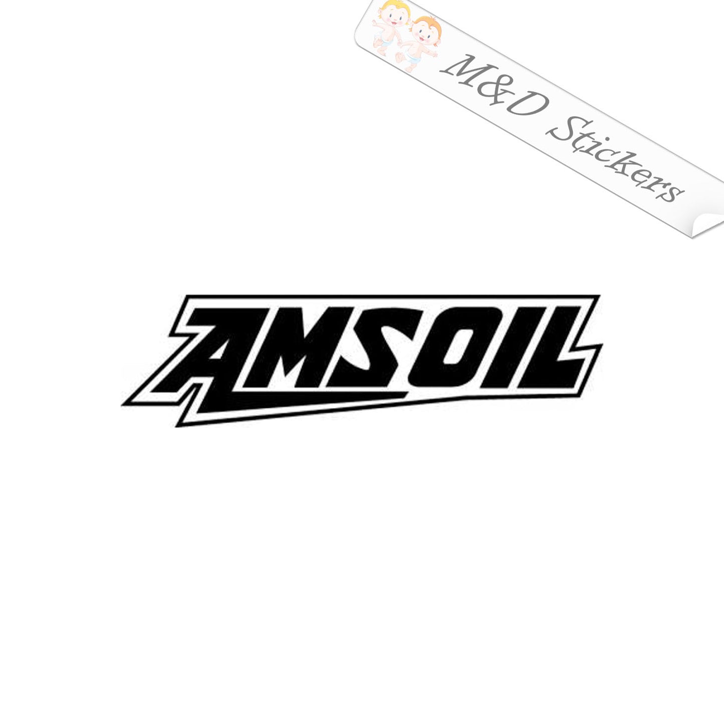 Amsoil Logo (4.5" - 30") Vinyl Decal in Different colors & size for Cars/Bikes/Windows