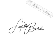 I love Lucy Lucille Ball Autograph (4.5" - 30") Vinyl Decal in Different colors & size for Cars/Bikes/Windows
