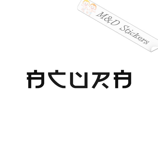 Acura Japanese Chinese script (4.5" - 30") Vinyl Decal in Different colors & size for Cars/Bikes/Windows