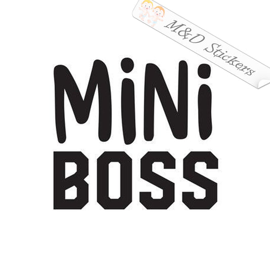 2x Mini Boss Vinyl Decal Sticker Different colors & size for Cars/Bikes/Windows