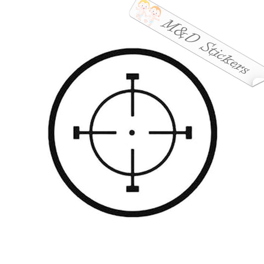 Hunting Crosshair (4.5" - 30") Vinyl Decal in Different colors & size for Cars/Bikes/Windows