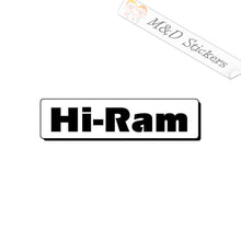 Hi-Ram intake Logo (4.5" - 30") Vinyl Decal in Different colors & size for Cars/Bikes/Windows