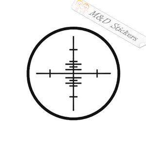 Hunting Crosshair (4.5" - 30") Vinyl Decal in Different colors & size for Cars/Bikes/Windows